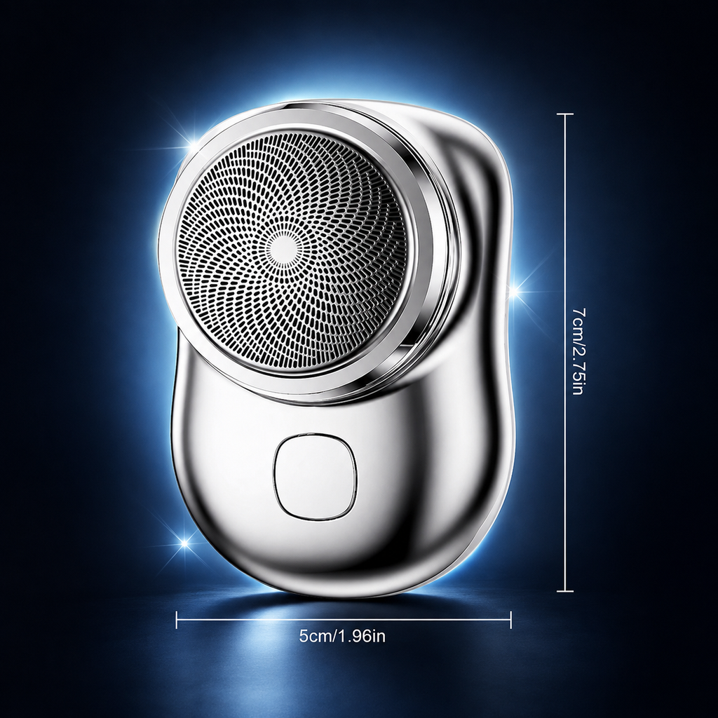 Portable Mini Pocket Shaver – USB-C Rechargeable Electric Shaver for Men