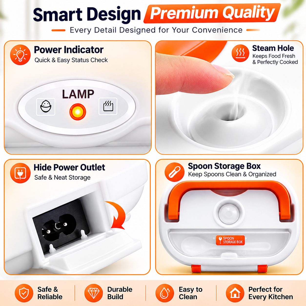 Portable Electric Heater Lunch Box – Warm Meals On the Go