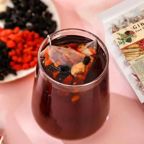 Ginseng Five Treasure Tea - Herbal Wellness Blend
