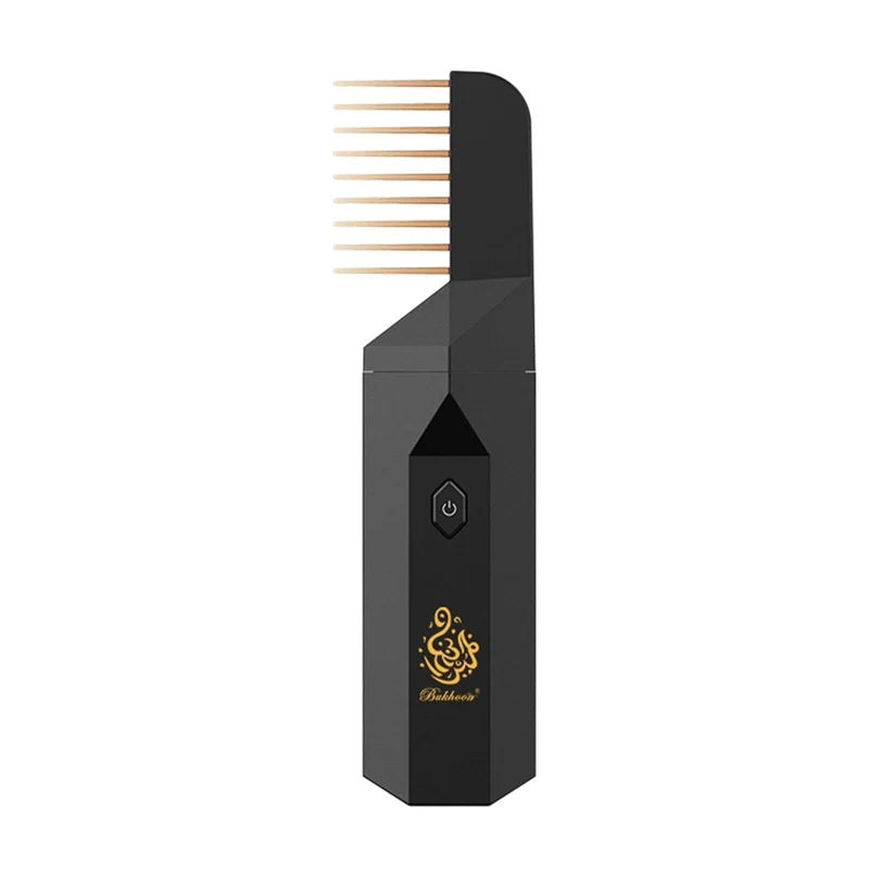 Electric Hair Bakhoor Comb – Portable Fragrant Hair Styling