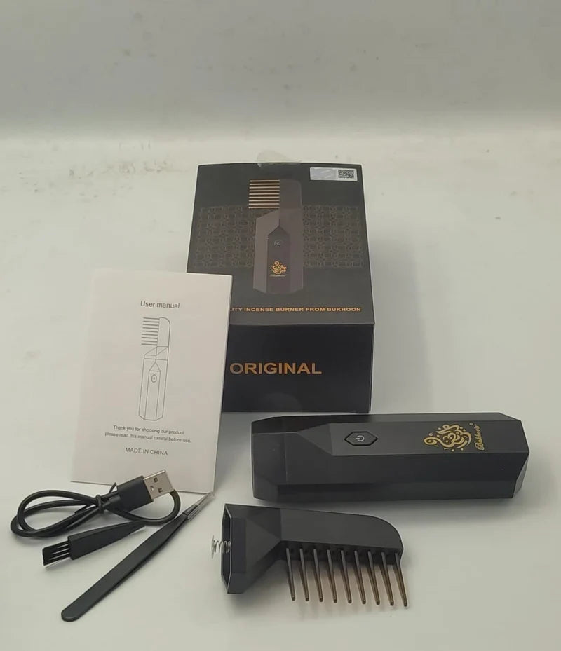 Electric Hair Bakhoor Comb – Portable Fragrant Hair Styling