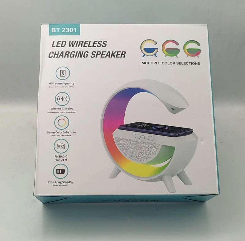 LED Wireless Charging Speaker – Bluetooth Speaker with Charging